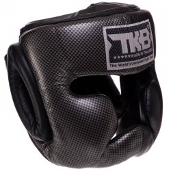 Шолом боксерський з повним захистом шкіряна Top King Empower L чорний-срібний, код: TKHGEM-02_LBKS-S52