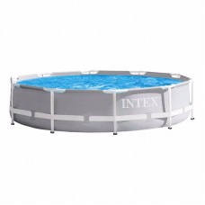 Круглий каркасний басейн Intex Prism Frame Pool, 3050x760 см, код: 26700-IB