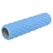 Ролер масажний циліндр (ролик мфр) FitGo Grid Spine Roller, 450x105 мм, блакитний, код: FI-9389_N