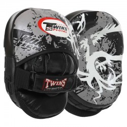 Лапа вигнута для боксу та єдиноборств Twins 2шт, чорний, код: TW4_BK