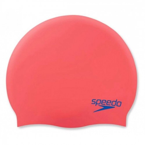 Шапка для плавання дитяча Speedo Plain Moud Silc Cap Ju червоний-синій, код: 5053744739953
