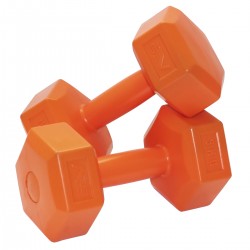 Гантелі для фітнесу SportVida 2x3 кг, помаранчевий, код: SV-HK0219