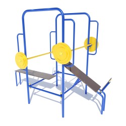 Вуличний стенд Brustyle для жиму комбінований, код: SG138