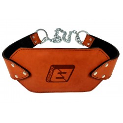 Пояс для обтяжень EasyFit (шкіра) до 200 кг коричневий, код: EF-DBC-200-BR-EF