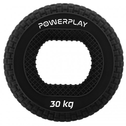 Еспандер кистьовий силіконовий PowerPlay Hand Grip Hard 30 кг, чорний, код: PP_4333_Black_30kg