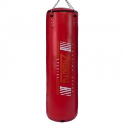 Мішок боксерський циліндр Zhegtu з кільцем і ланцюгом 1200х290 мм, червоний, код: BO-2336-120_R-S52