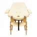 Масажний стіл складний 4Fizjo Massage Table+ Wood 2130х600х550-760 мм, бежевий, код: P-5907739318367