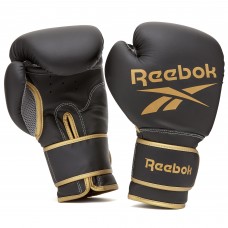 Рукавички боксерські Reebok 10 унцій чорний/жовтий, код: RSCB-12010GB-10-IA