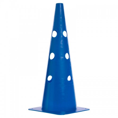 Конус-фішка для тренувань з отворами для штанги PlayGame 48 см, синій, код: C-5431_BL