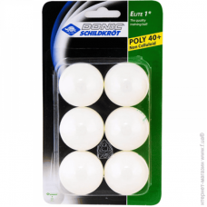 М"ячі для настільного тенісу Donic Elite 1x 40+ (6шт), код: 4000885085105 М"ячі для настільного тенісу Donic Elite 1x 40+ (6шт), код: 4000885085105