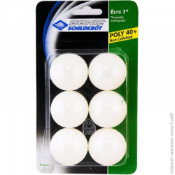 М"ячі для настільного тенісу Donic Elite 1x 40+ (6шт), код: 4000885085105