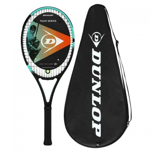 Ракетка для великого тенісу Dunlop Team 260 G2 HL, чорний-блакитний, код: DL10312818-S52 Ракетка для великого тенісу Dunlop Team 260 G2 HL, чорний-блакитний, код: DL10312818-S52
