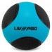 М"яч медичний медбол Medicine Ball LiveUp 8кг, чорний-синій, код: LP8112-8