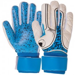 Рукавички воротарські із захистом пальців PlayGame Fdsport розмір 8, синій, код: FB-2004_8BL-S52