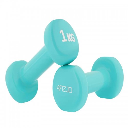 Гантелі вінілові 4FIZJO Classic 2 x 1 кг, блакитний, код: P-5907739311955 Гантелі вінілові 4FIZJO Classic 2 x 1 кг, блакитний, код: P-5907739311955