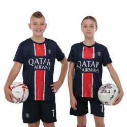 Форма футбольна дитяча PSG Mbappe 10 домашня 2024, розмір 28, зріст 145-150, синій-червоний, код: CO-3676_28