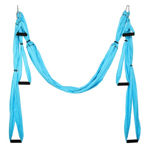 Гамак для йоги Antigravity Yoga Zelart 2340x1340 мм, блакитний, код: FI-5453-S52