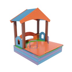 Дитячий будиночок з пісочницею DIO251, код: DIO251