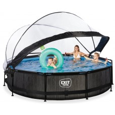 Басейн каркасний для дітей з куполом Exit "чорне дерево" 360 х 76 см, код: 30.32.12.90 Басейн каркасний для дітей з куполом Exit "чорне дерево" 360 х 76 см, код: 30.32.12.90