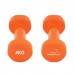Гантелі вінілові PowerPlay Achilles 2х4 кг, помаранчеві, код: PP_4125_4kg_2in Гантелі вінілові PowerPlay Achilles 2х4 кг, помаранчеві, код: PP_4125_4kg_2in