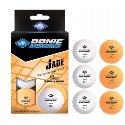 М"ячі Donic Jade Ball 40+ 6 шт White+Orange, код: 4000885085099