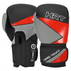 Боксерські рукавиці Hard Touch 14 унцій, чорний-червоний, код: BO-7698_14BKR Боксерські рукавиці Hard Touch 14 унцій, чорний-червоний, код: BO-7698_14BKR