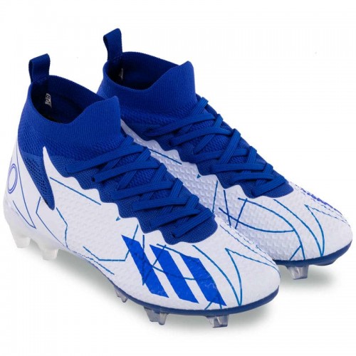 Бутси футбольні дитячі з носком PlayGame розмір 37, білий-синій, код: 9047-35-39-3_37 Бутси футбольні дитячі з носком PlayGame розмір 37, білий-синій, код: 9047-35-39-3_37