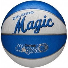 М"яч баскетбольний Wilson NBA Team Retro BSKT Mini ORL Magic №3, синій-сірий, код: 194979034682