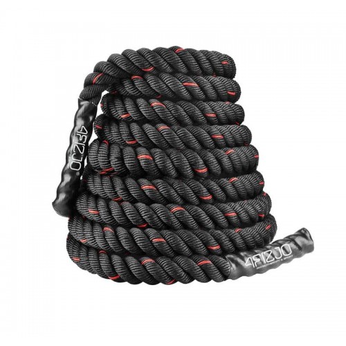 Канат тренувальний для кроссфіта 4Fizjo Battle Rope 15 м, чорний, код: P-5907739312266 Канат тренувальний для кроссфіта 4Fizjo Battle Rope 15 м, чорний, код: P-5907739312266