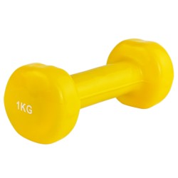 Гантель вінілова Stein 1х1 кг, жовта, код: DB3012-1yellow-ST Гантель вінілова Stein 1х1 кг, жовта, код: DB3012-1yellow-ST