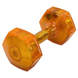 Гантель для фітнесу з TPU покриттям Zelart Jelly Urethane Coated Dumbbells 1х6,8кг, помаранчевий, код: TA-2946-15LB-S52