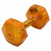 Гантель для фітнесу з TPU покриттям Zelart Jelly Urethane Coated Dumbbells 1х6,8кг, помаранчевий, код: TA-2946-15LB-S52