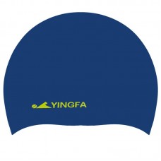 Шапочка для плавання силіконова для дорослих Yingfa L, темно-синій, код: C0081_LDBL