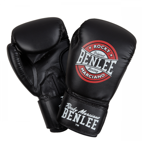 Рукавички боксерські Benlee Pressure 12oz, чорно-червоно-білий, код: 199190 (blk/red/white) 12oz