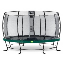 Батут c захисною сіткою Exit Elegant 427 см, зелений, код:  09.10.14.20
