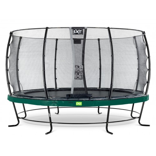 Батут c захисною сіткою Exit Elegant 427 см, зелений, код:  09.10.14.20