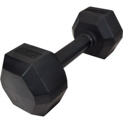 Гантель чавуна Kawmet Hexagonal 1х10 кг, код: M-8883719-IN Гантель чавуна Kawmet Hexagonal 1х10 кг, код: M-8883719-IN