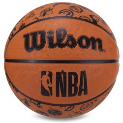 М'яч баскетбольний гумовий Wilson №7 коричневий BA-7514-S52