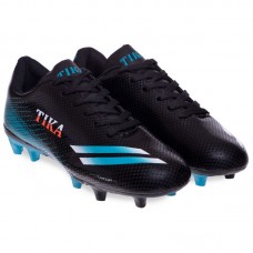 Бутси футбольні Tika розмір 43 (27,5см), чорний-синій, код: 2001-40-45_43BKBL