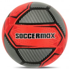 М"яч футбольний Hybrid Soccermax №5 PU, червоний-чорний, код: FB-4120_R