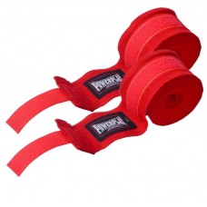 Бинти для боксу PowerPlay Lycra (спандекс), 4,5 м, червоний, код: PP_3047_4,5m_Red