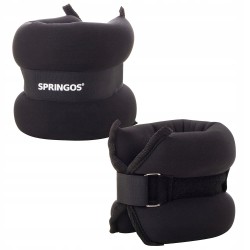 Обважнювачі-манжети для ніг та рук Springos 2x2.5 кг, код: FA0074