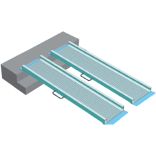 Пандус переносний Норма-Трейд  для людей з інвалідністю 1100х300х60 мм, код: ПП-100