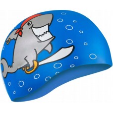 Шапка для плавання Aqua Speed Kiddie Shark синій, код: 5908217617835