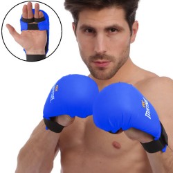 Рукавички накладки для карате Matsa M синій, код: MA-0010_MBL