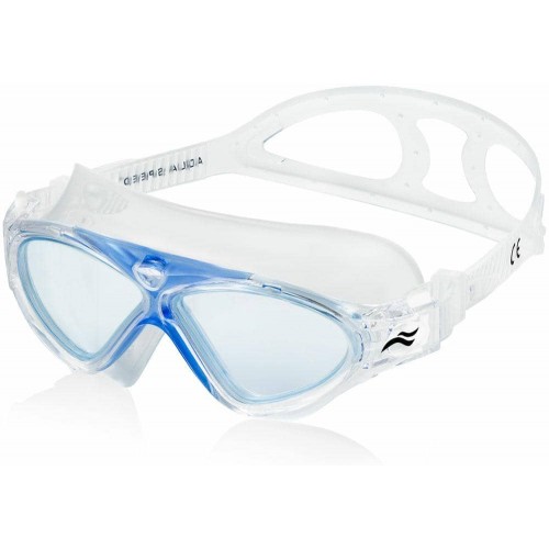 Окуляри для плавання дитячі Aqua SpeedZefir, блакитний-прозорий, код: 5908217658708