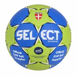 М"яч гандбольний Select Scorpio №3, синьо-зелений, код: 5703543150564