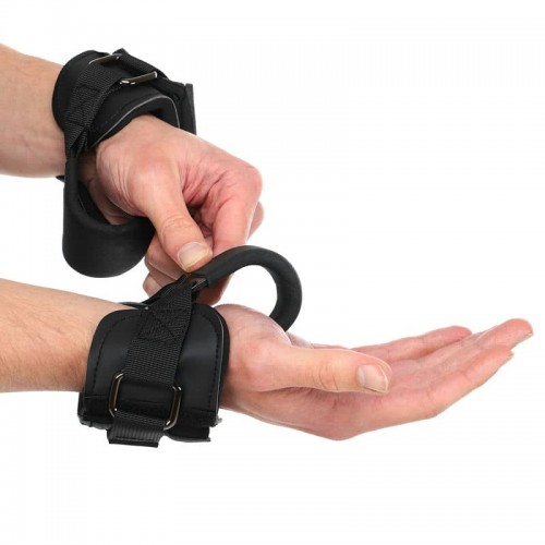 Гаки для підтягування і тяги на зап'ястя Ezous Lifting Hook Mini 2 шт, чорний, код: B-11 Гаки для підтягування і тяги на зап'ястя Ezous Lifting Hook Mini 2 шт, чорний, код: B-11