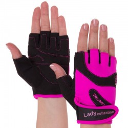Рукавички для фітнесу жіночі Zelart M рожевий, код: SB-161729_MP