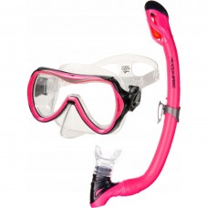 Набір маска і трубка Aqua SpeedAlize + Samos, рожевий, код: 5905718603114